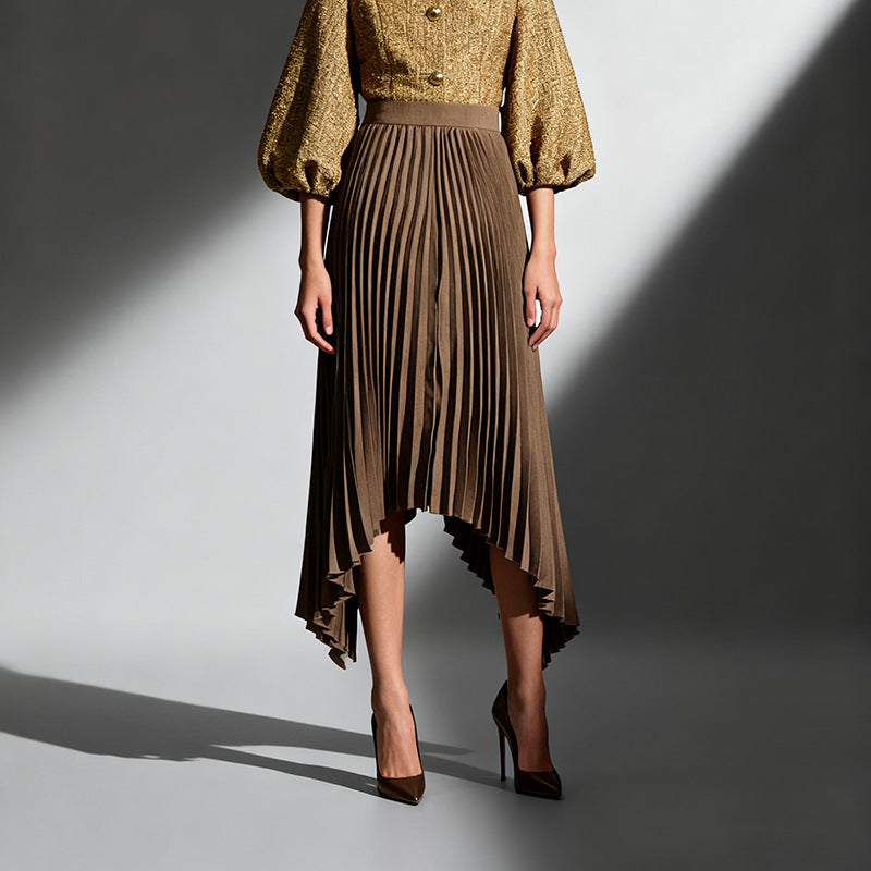 Florence Pleated Midi Skirt