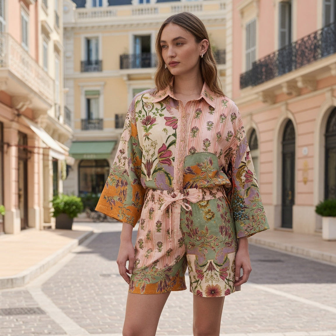 Tuscany Long Sleeve Linen Set