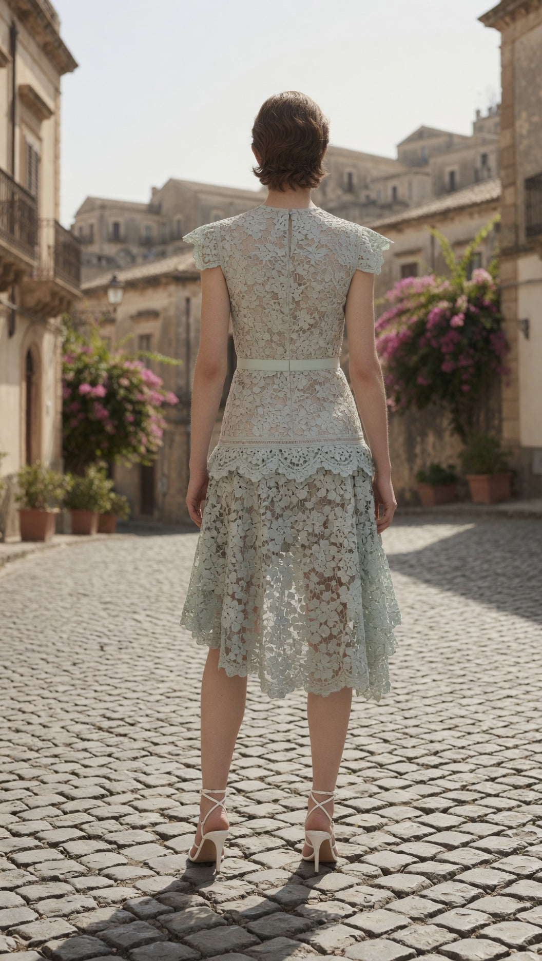 Siena Watercolor Floral Lace Dress